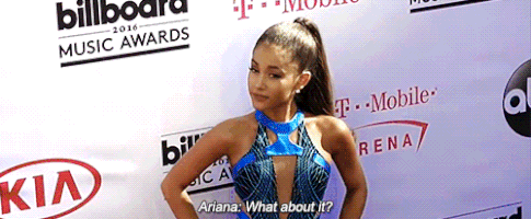 Ariana Grande And What About It GIF