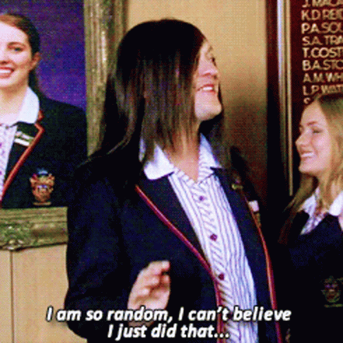 jamie-private-school-girl-i-am-so-random.gif